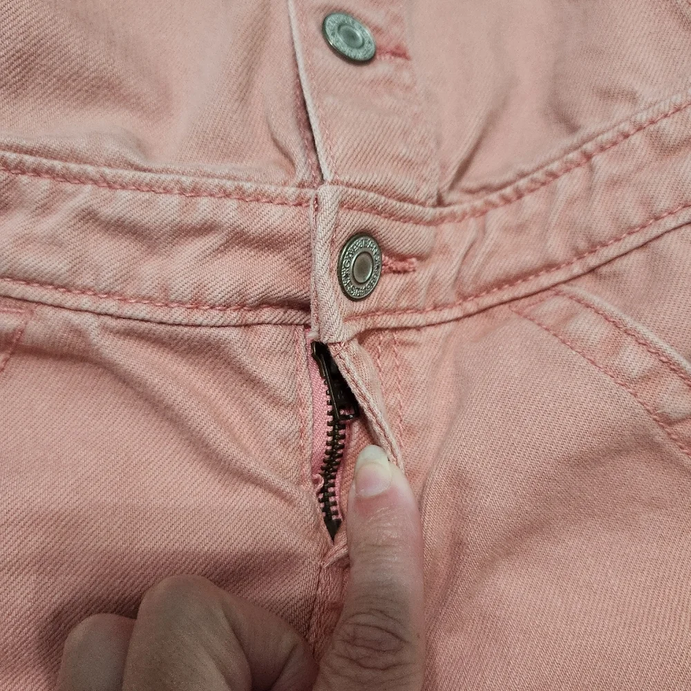 Baby Gap Pomenade Pink Snap Front Overalls Shorts